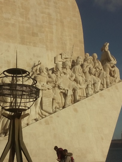 A picture of the Descobrimento statue in Belem, Portugal